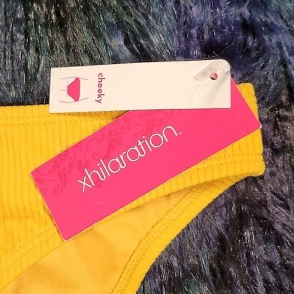 Xilaration Ribbed Cheeky Bikini Bottom Sz L - Picture 9 of 11